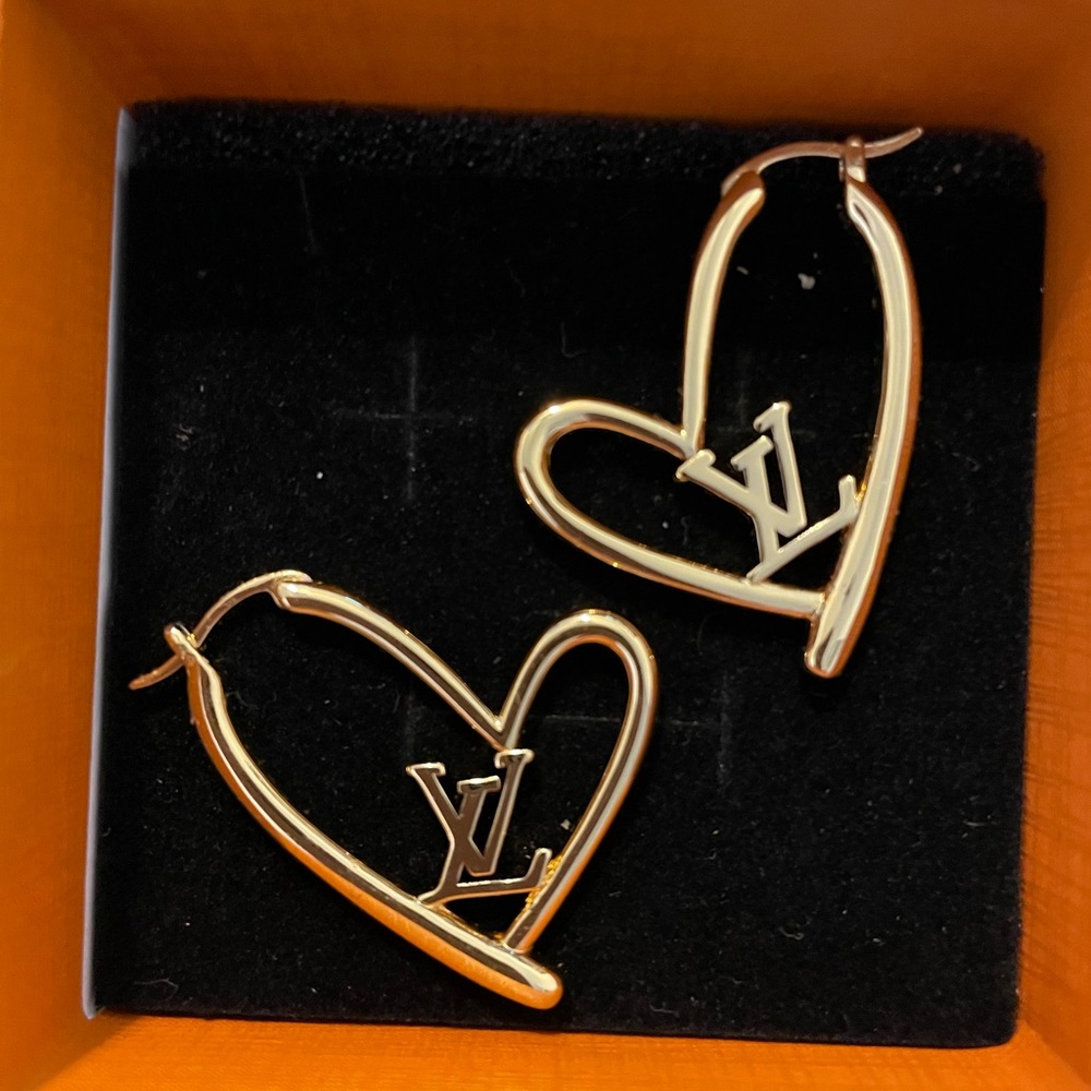 LV hoop earrings